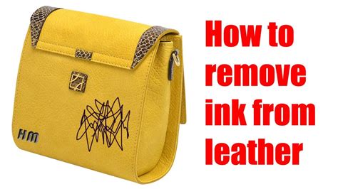 getting pen off of my fake leather bag|remove ink mark from leather.